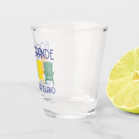 Boca Grande Gasparilla Island Florida strandstoele Shot Glas (Rechts)