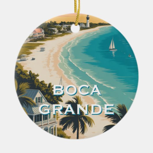 Boca Grande, Gasparilla Keramisch Ornament (Voorkant)