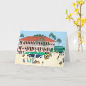 Boca Grande Historisch Spoorwegkaartje Kaart (Gele Bloem)