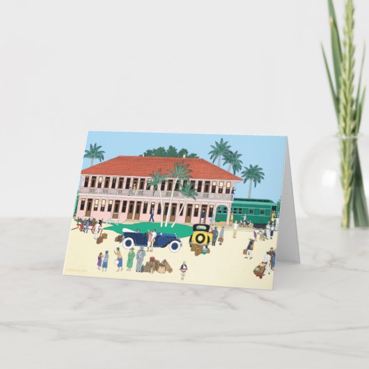 Boca Grande Historisch Spoorwegkaartje Kaart (Voorkant)