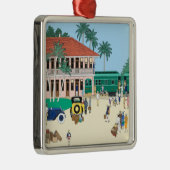 Boca Grande Railroad Depot Metalen Ornament (Rechts)