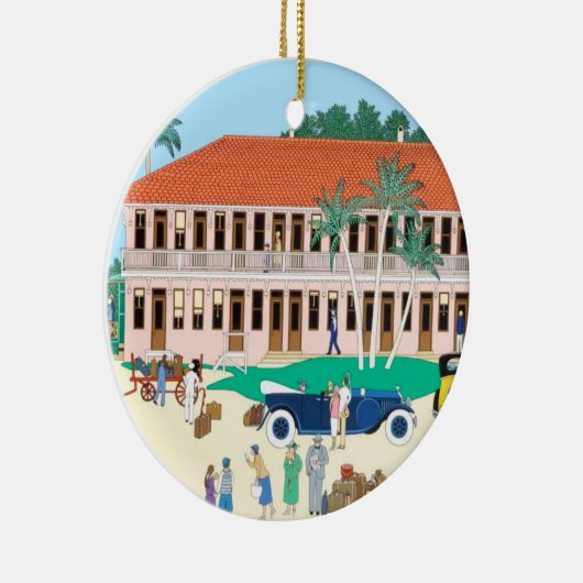 Boca Grande Railroad Depot Ornament (Rechts)