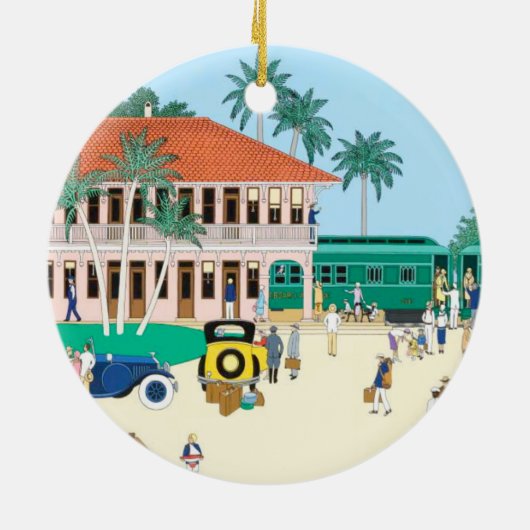 Boca Grande Railroad Depot Ornament (Achterkant)