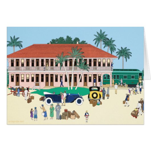 Boca Grande-spoorwegstation 1928 (Voorkant Horizontaal)