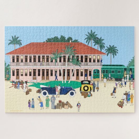 Boca Grande-spoorwegstation 1928 Legpuzzel (Horizontaal)