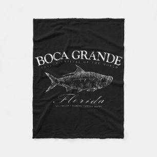 Boca Grande Tarpon Hoofdstad Van De Wereld Gaspari Fleece Deken