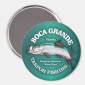 Boca Grande Tarpon Vissen Magneet (Voorkant / Achterkant)