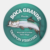 Boca Grande Tarpon Vissen Magneet (Voorkant)