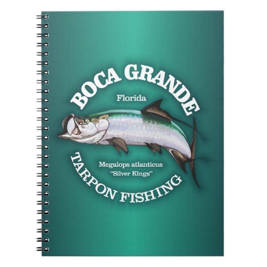 Boca Grande Tarpon Vissen Notitieboek (Voorkant)