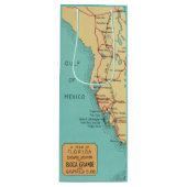 Boca Grande Useppa Island Kaart Wijn Cadeautas (Voorkant)