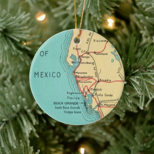 Boca Grande Useppa Island-sieraad Keramisch Ornament (Boom)