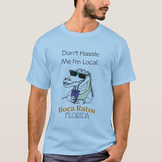 "Boca Raton Alligator 2.. T-shirt (Voorkant)