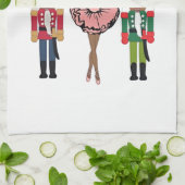 Boca Raton Black Nutcracker Funny Christmas  Theedoek (Gevouwen)