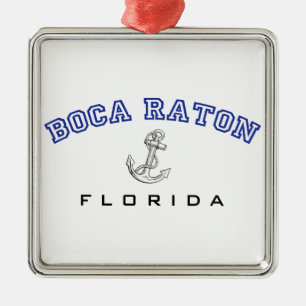 Boca Raton, FL met anker Metalen Ornament