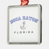 Boca Raton, FL met anker Metalen Ornament (Links)