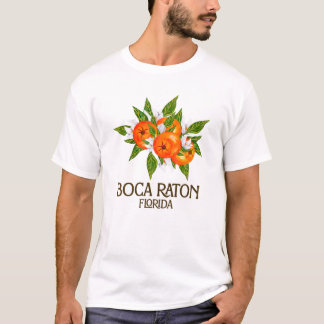 Boca Raton Florida Beach FL  Sinaasappels Blosso T-shirt