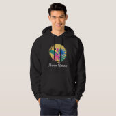 Boca Raton Florida Beach Tropical  Flamingo Hoodie (Voorkant volledig)