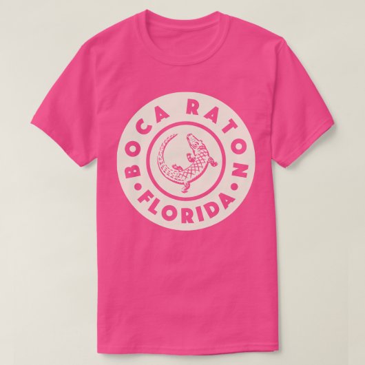 Boca Raton Florida Circle Tan T-shirt (Design voorkant)