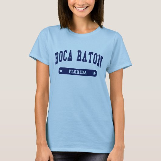 Boca Raton Florida College Style t shirten T-shirt (Voorkant)