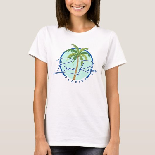 Boca Raton Florida Dames T-Shirt (Voorkant)