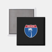 Boca Raton Florida Fl Interstate Snelweg Vakantie Magneet (Voorkant / Achterkant)