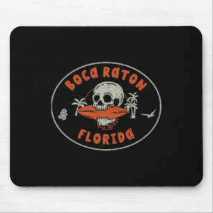 Boca Raton Florida Fl Vintage Surf Strand Voorzijd Muismat