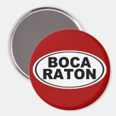 Boca Raton Florida Magneet (Voorkant / Achterkant)