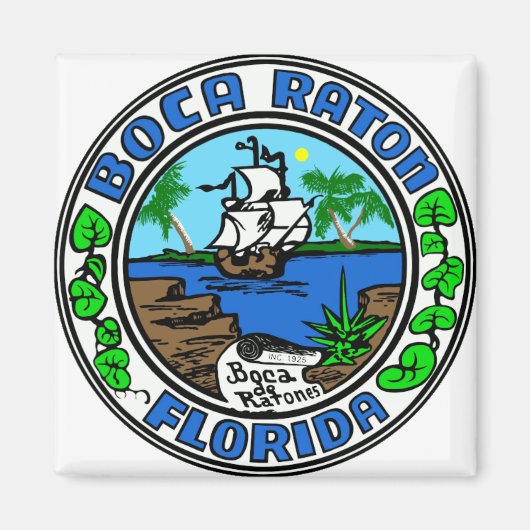 Boca Raton Florida Magneet (Voorkant)