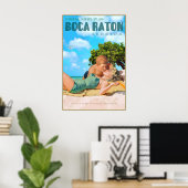 Boca Raton Florida Marilyn Monroe John Kennedy Poster (Thuiskantoor)
