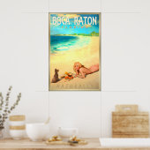 BOCA RATON Florida Natuurlijk Marilyn Monroe Speld Poster (Keuken)