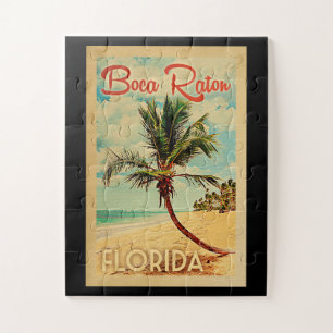 Boca Raton Florida Palm Beach Vintage Travel Legpuzzel