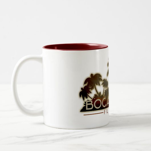 Boca Raton Florida palm mok kop koffie (Links)