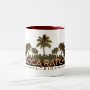 Boca Raton Florida palm mok kop koffie