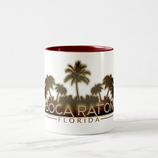 Boca Raton Florida palm mok kop koffie (Center)