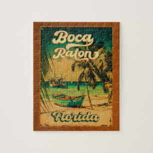 Boca Raton Florida Palm Tree Beach FL Legpuzzel