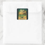 Boca Raton Florida Palm Tree Beach  FL Vierkante Sticker (Tas)