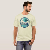 Boca Raton Florida Palm Tree Vogels T-shirt (Voorkant volledig)