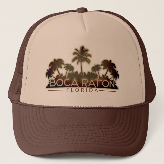 Boca Raton Florida palmboomtrucker Trucker Pet (Voorkant)