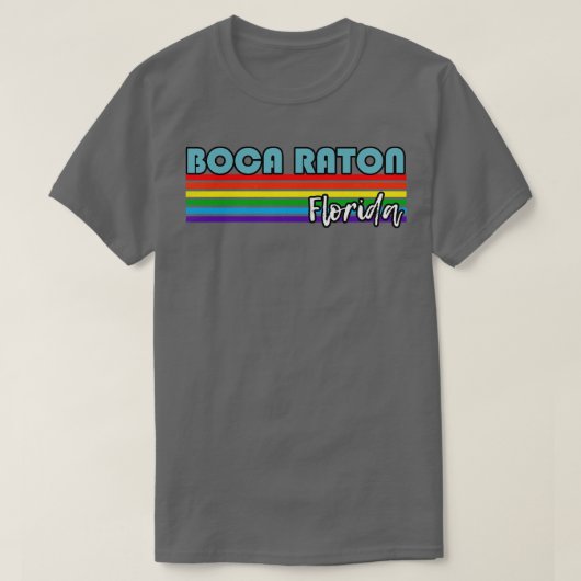Boca Raton Florida Pride Boca Raton LGBT Gift LGB T-shirt (Design voorkant)