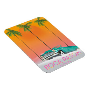Boca Raton Florida reisposter. Magneet