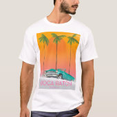 Boca Raton Florida reisposter. T-shirt (Voorkant)