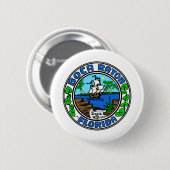 Boca Raton Florida Ronde Button 5,7 Cm (Voorkant /achterkant)