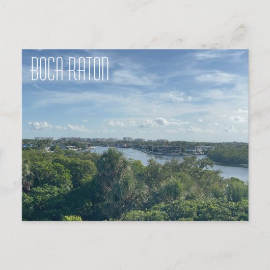 Boca Raton Florida Schilderachtig Uitzicht Briefka Briefkaart (Voorkant)