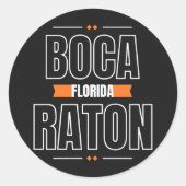 Boca Raton Florida Snowbird Sticker (Voorkant)