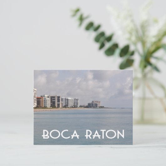 Boca Raton Florida stranscène Briefkaart (Staand voorkant)