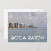 Boca Raton Florida stranscène Briefkaart (Voorkant / Achterkant)