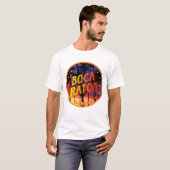 Boca Raton, Florida Sunset T-shirt (Voorkant volledig)