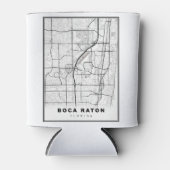 Boca Raton Kaart Blikjeskoeler (Voorkant)