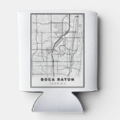 Boca Raton Kaart Blikjeskoeler (Achterkant)