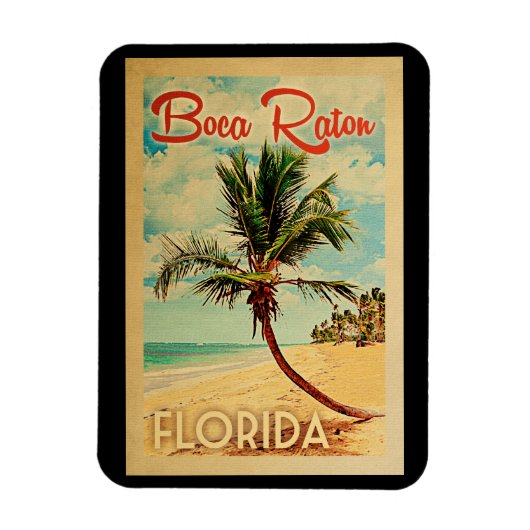 Boca Raton Magnet Florida Palm Beach Magneet (Verticaal)